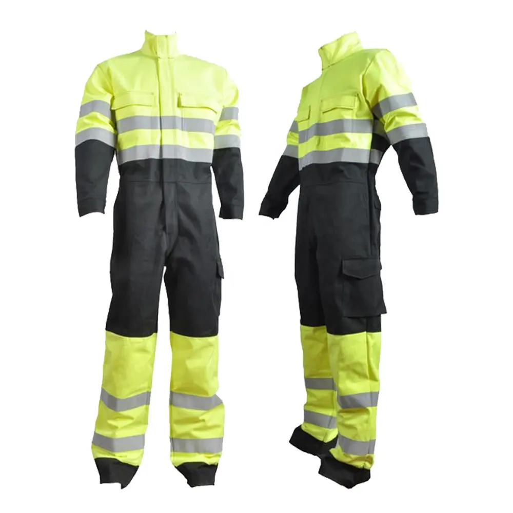 Veiligheid Overall Gebruik Voor Olie En Gas In Veiligheid Beschermende Kleding Hoge Kwaliteit Katoen Pp Overall Veiligheid