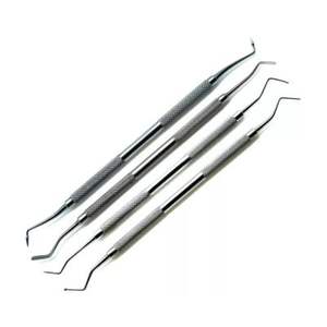 Kit d'instruments de remplissage antiadhésifs en composite dentaire avec cassette en acier inoxydable, spatule de remplissage en résine composite dentaire, 6 pièces - Product Image 2