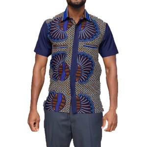 T-shirt en tricot de coton imprimé de grande taille pour hommes Chemises polo pour hommes de grande taille Chemise en coton et polaire - Product Image 1