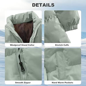 Chaqueta Acolchada Ligera con Capucha, Rellena de Burbujas, con Parche de Logotipo de Poliéster, para Hombre - Product Image 6