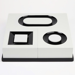 Black White Lacquer Box Handmade Wooden Jewelry Organizer Modern Decorative Storage Box Vietnam Supplier - Product Image 5