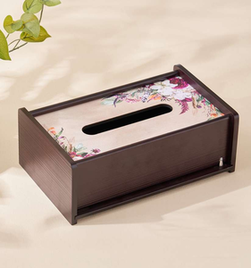 Caja de pañuelos de madera La mejor calidad Vajilla hecha a mano Mesa de café Caja de pañuelos Tamaños personalizados y venta - Product Image 5