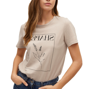 เสื้อยืดแขนสั้นผ้าฝ้าย 100% แบบเรียบ พิมพ์โลโก้ได้ตามต้องการ คอกลม เสื้อยืดผู้หญิงสำหรับฤดูร้อน - Product Image 4