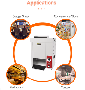 Multifunzione catena tostapane Tostadora verticale Para Panes De Hamburguesa Hamburger <span class=keywords><strong>pane</strong></span> panino macchina - Product Image 3