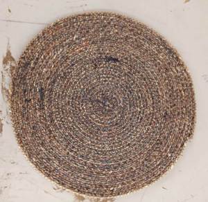 แผ่นรองจานถักน้ำผักตบชวาถักแบบธรรมชาติเสื่อรองจานแบบดั้งเดิมสำหรับงานเลี้ยงบ้านกันลื่นสำหรับ - Product Image 4