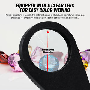 เพชรไดโครสโคปแบบใหม่เส้นผ่านศูนย์กลางเลนส์2ซม. ดีไซน์แบบพับเก็บได้สำหรับนักอัญมณีวิทยา - Product Image 4