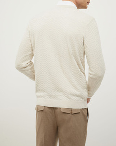 Sweat-shirt en maille confortable et moderne à col rond de qualité supérieure pour hommes, élégant, respirant et léger - Product Image 2