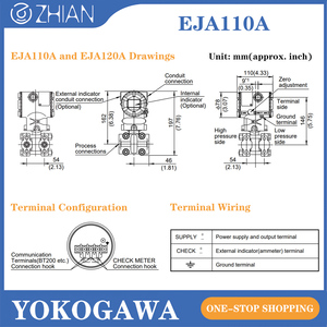 Trans metteur de Press ion Yok ogawa Capteur de Press ion <span class=keywords><strong>EJA110A</strong></span> Trans metteur de Press ion Differenzierung - Product Image 6