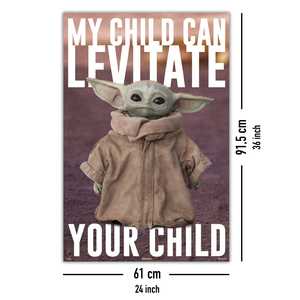 Impresión Digital del Póster de The Mandalorian, Yoda, Baby Yoda, Grogu, Lienzo para Decoración del Hogar - Product Image 4