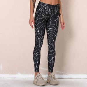 Nouveau legging de yoga pour femmes pantalon de yoga d'entraînement de gymnastique pour femmes MS-YL-011 imprimé personnalisé bon marché de grande taille - Product Image 1