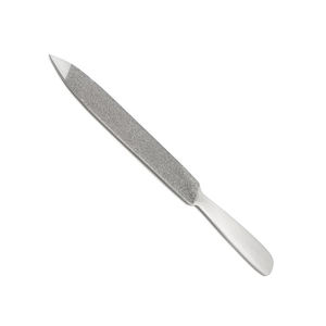 Limas de uñas de alta demanda con mango de acero inoxidable 120/120 granos de doble cara para uso en el hogar y el salón herramienta de belleza - Product Image 3