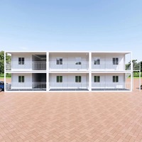 Zweistöckiges, individuell anpassbares Wohnheim, Büro, Camp, Casa, modulares, vorgefertigtes Containerhaus
