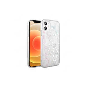 Funda Protectora Rígida Transparente con Diseño de Corazón Antihuellas de la Serie Zore Folk para iPhone 11 7 Plus XR - Product Image 2