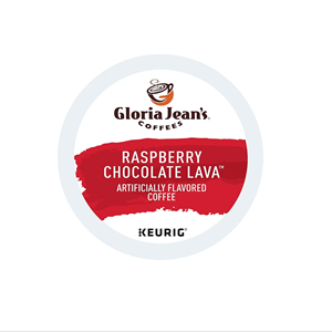 Café Gloria Jean's Coffees Raspberry Chocolate Lava, Cápsulas Keurig K-Cup Individuales, Café de Tueste Medio con Sabor, 72 Unidades - Product Image 1