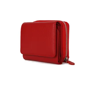 Portefeuille en cuir véritable pour femme, fabriqué en turquie, rouge, sacs à main, mini porte-monnaie, offre spéciale