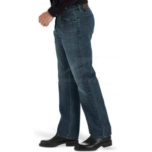 Pantalones vaqueros transpirables de algodón 100% para hombre, estilo recto informal, lavable para invierno, precio al por mayor - Product Image 4