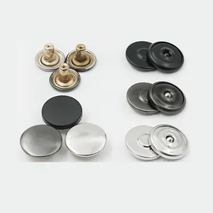 12.5 Mm / 15 Mm Brass Magnetic Snap Metal Round No-press Down Jacket Button No-seam Magnetic Button Clothing Accessories