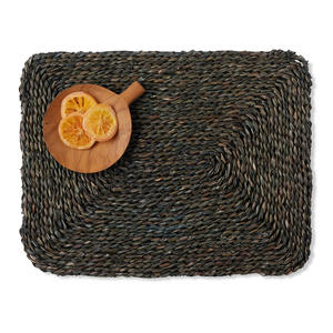 Sous-plats en herbe de mer noire, tissés à la main, sous-plats en herbe de mer, sous-plats en paille écologiques, prix d'usine - Product Image 3