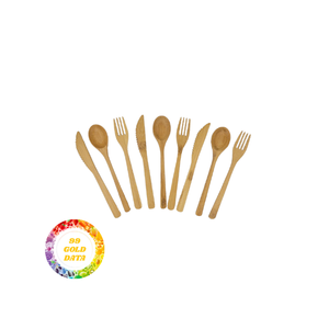 Cuillère et baguettes en bambou personnalisées ensemble pour restaurant commandes en gros avec Logo gravure disponible - Product Image 6