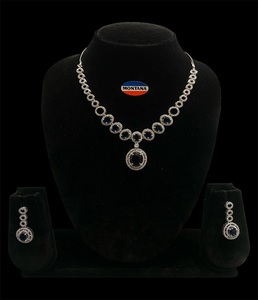 Elegant <b>Crystal</b> Bridal Jewelry Necklace Earrings Set Luxury Wedding <b>Accessories</b> with Diamond for Bridesmaids and Parties - Product Image 5