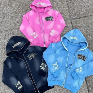 Fabricant de survêtements personnalisés Veste zippée brodée Ensemble de jogging Pantalon de survêtement en nylon à blocs de couleurs Survêtements coupe-vent pour hommes - Product Image 4