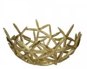 Cuencos de Aluminio Pulido Estilo Americano con Diseño de Estrella de Mar, Ecológicos, para Frutas, Frutas Secas, Sopa, Pasta, Ensaladas, Regalos Empresariales - Product Image 1