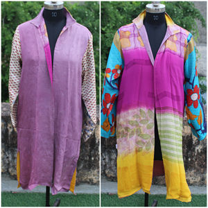 Loungewear Maxi vestido Reversible Chaqueta abierta bata de seda cubrir abrigo largo para mujer novia personalizada regalo de boda en venta - Product Image 6