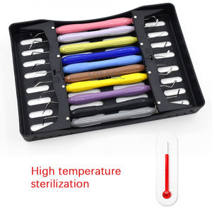 Kit strumenti di riempimento composito dentale 10 pz sterilizzazione ad alta temperatura manico in silicone restauro estetico dentale - Product Image 2