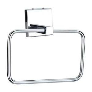 Wall Mounted Rectangle <b>Hand</b> <b>Towel</b> Ring Stainless Steel Surface Finishing for Home Hotel <b>Bathroom</b> - Product Image 1