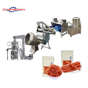 Automatic New High Productivity Puffed <b>Corn</b> Spicy Strip <b>Snack</b> Extrusion Machine Electric Heating Large Capacity for Food Factory - Product Image 1