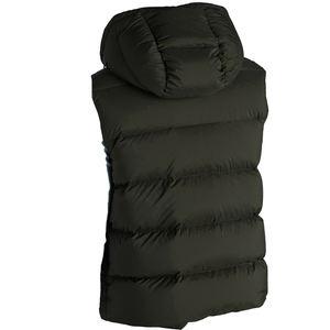 Gilet sans manches à capuche personnalisé pour homme, noir, léger, rembourré, thermique, veste chauffante - Product Image 2