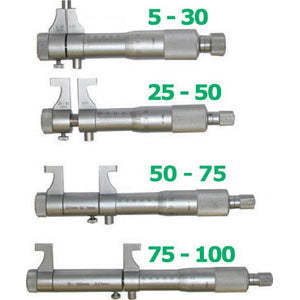 Micromètre extérieur de précision DIN 863/1-3793e 50 75 pour mesures internes - Product Image 1