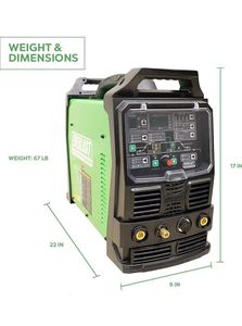 เครื่องเชื่อมอินเวอร์เตอร์แบบดิจิตอล AC/DC ยี่ห้อ Everlasst รุ่น PowerTIG-255EXT ของแท้ใหม่เอี่ยมสำหรับงานอุตสาหกรรม DIY รองรับการเชื่อมแบบ TIG Stick และ Pulse ใช้ไฟได้ทั้ง 110V/220V แบบ Dual OEM - Product Image 3