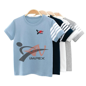 Ventes en gros de t-shirts pour garçons, style populaire, plusieurs couleurs, manches courtes, vêtements pour enfants - Product Image 1