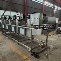 Séchoir à air continu automatique pour légumes et fruits avec souffleur de refroidissement à bande transporteuse