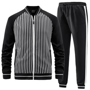 Ensembles de vêtements de sport d'équipe avec logo personnalisé Vestes d'entraînement en polyester respirant à séchage rapide Pantalons Survêtements d'approvisionnement d'usine vierges en vrac OEM - Product Image 1