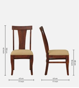 Kentan Traditional Style Sheesham Wood Dining <b>Chair</b> Set of 2 in Honey Oak Finish <b>for</b> <b>Living</b> <b>Room</b> Furniture - Product Image 5