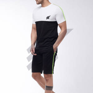 Ensemble de t-shirts et shorts d'été pour hommes du meilleur fabricant en coton et polyester respirant pour un port confortable - Product Image 3