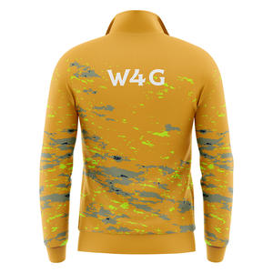 แจ็กเก็ตคอตั้งสำหรับผู้ชายผ้าโพลีเอสเตอร์100% งานตามสั่งปักแนวไฮสตรีทสไตล์ทางการมีซิปหน้าแบบหลวมสำหรับฤดูใบไม้ผลิ - Product Image 3