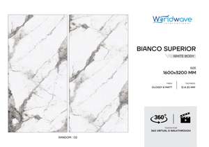 2025 Collection exclusive de GVT PGVT Statuario Finition brillante Grandes dalles en 80x240cm 120x320cm 160x320cm et 80x300cm - Product Image 5