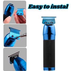 Cuchilla de Repuesto de Aleación de Titanio DLC 2.0 para Recortadora de Cabello Eléctrica Profesional de Alta Calidad con Alimentación USB para Enchufes de Reino Unido y EE. UU. - Product Image 3