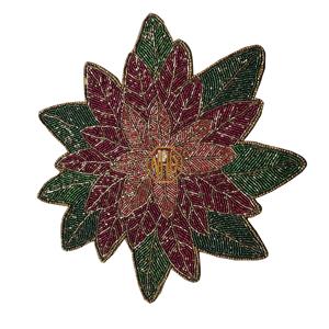 Set de table artisanal en coton fait à la main en gros direct d'usine napperons perlés de luxe pour manger des accessoires de mariage traditionnels - Product Image 5