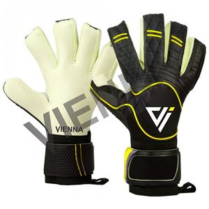 Gants de gardien de but de haute qualité en latex allemand, design professionnel antidérapant et respirant, sangle de poignet réglable, fermeture à boucle et crochet - Product Image 4