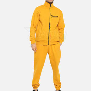 Ropa deportiva de moda para hombre más vendida, chándales de algodón 100% transpirables de alta calidad personalizados, conjuntos de invierno de Color sólido - Product Image 5