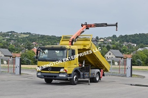 รถบรรทุกติดเครน Mercedes Benz Atego 818 ปี 2011 มือสอง รถดั๊มพ์ติดเครน รถยกติดเครน สำหรับงานก่อสร้าง ขนส่ง และบรรทุกสินค้า - Product Image 2