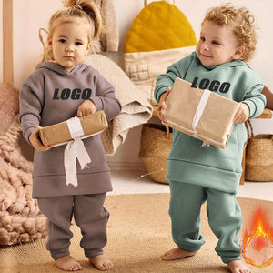 Wholesale Professional Fashion <b>Boys</b> Vintage Sweatsuit Custom Logo Cotton 2 Pieces Set Popular Kid Acid <b>Wash</b> Tracksuit - Product Image 1