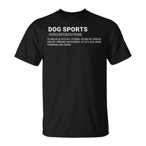 T-Shirt Promozionale per Amanti dei Cani con Definizione di Agility Canina - Product Image 2