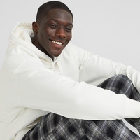 Pantalon à carreaux pour homme en toile 100% coton léger, respirant, durable, écologique, avec cordon de serrage à la taille, broderie de logo personnalisée