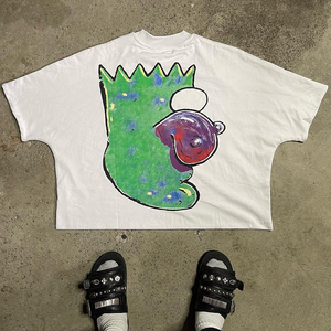 เสื้อยืดผู้ชายรุ่นเฮฟวี่เวทขายดีเสื้อยืด100% ผ้าฝ้ายทรงบ็อกซี่เสื้อยืด300ทรงโอเวอร์ไซส์ - Product Image 3