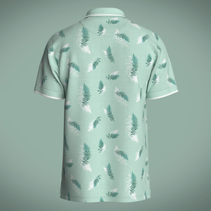 Polo de botón de alto estiramiento personalizado de nuevo fabricante, camisetas de polo de golf con impresión de sublimación transpirable para hombre - Product Image 4